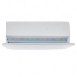 Aplique de pared moderno LED, Serie Vas, estructura metálica en acabado blanco, iluminación LED integrada, 5W