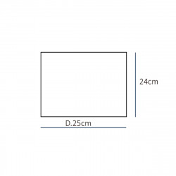 Pantalla para lámparas, pantalla cilíndrica Ø 25 cm, E27, de tela blanca hilada. 24x25 cm.