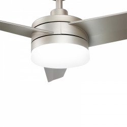 El ventilador de techo Grey Curve - LM8814 es un ventilador de techo moderno y elegante con un acabado gris.